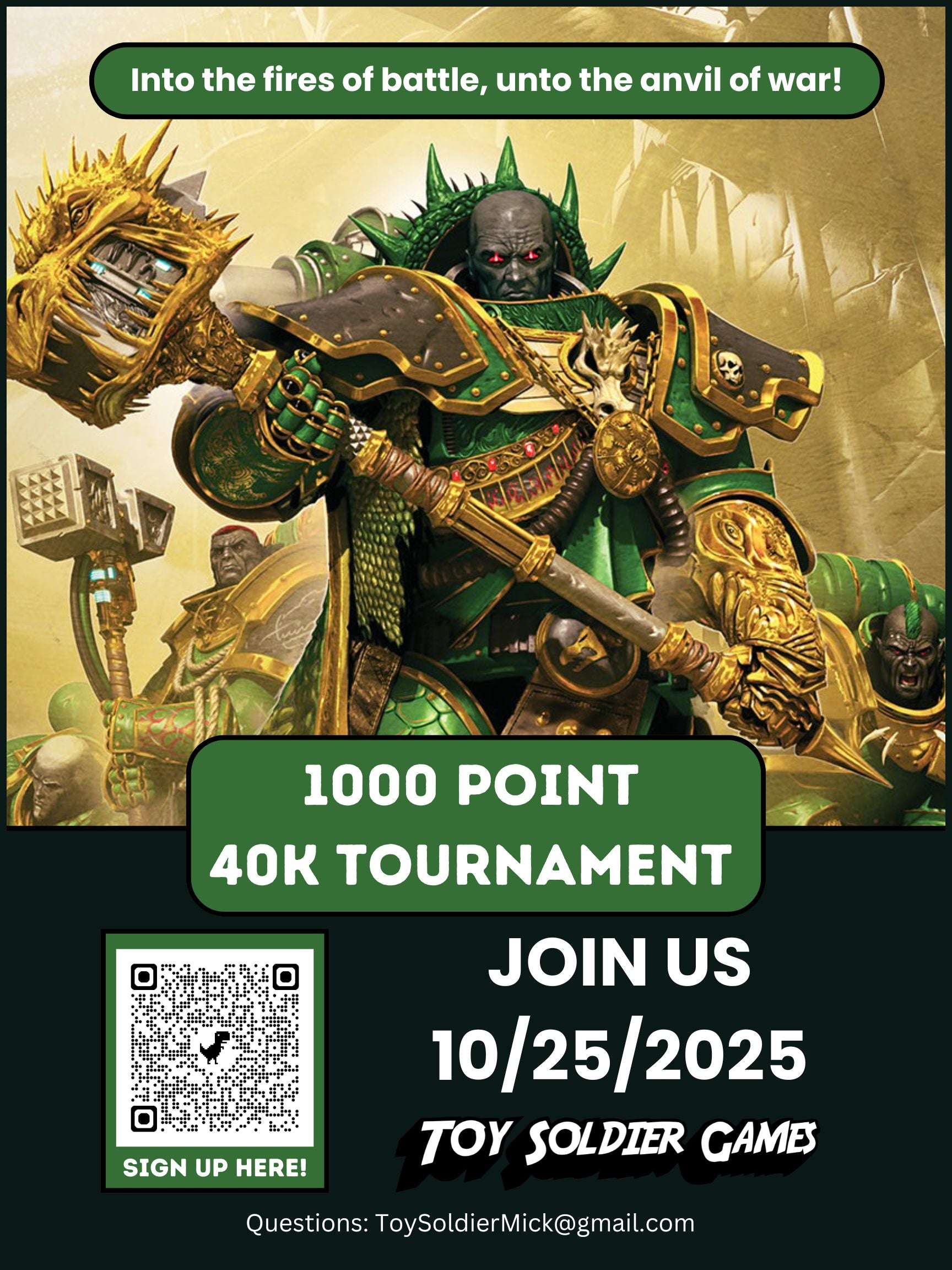 Toy Soldier 1000pt 40K Tournament 10/25/2025