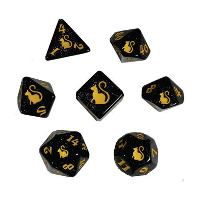 Kitty Clacks Salem RPG Dice Set (BOW)