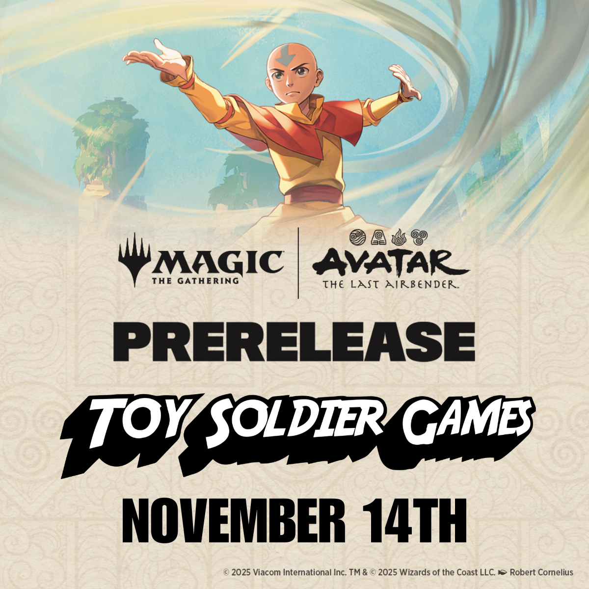 MTG Avatar the Last Airbender Prerelease at Toy Soldier Nov 14th 2025