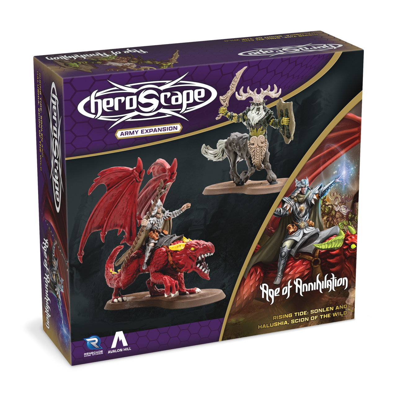 Heroscape Army Expansion - Rising Tide Sonlen and Halushia Scion of the Wild