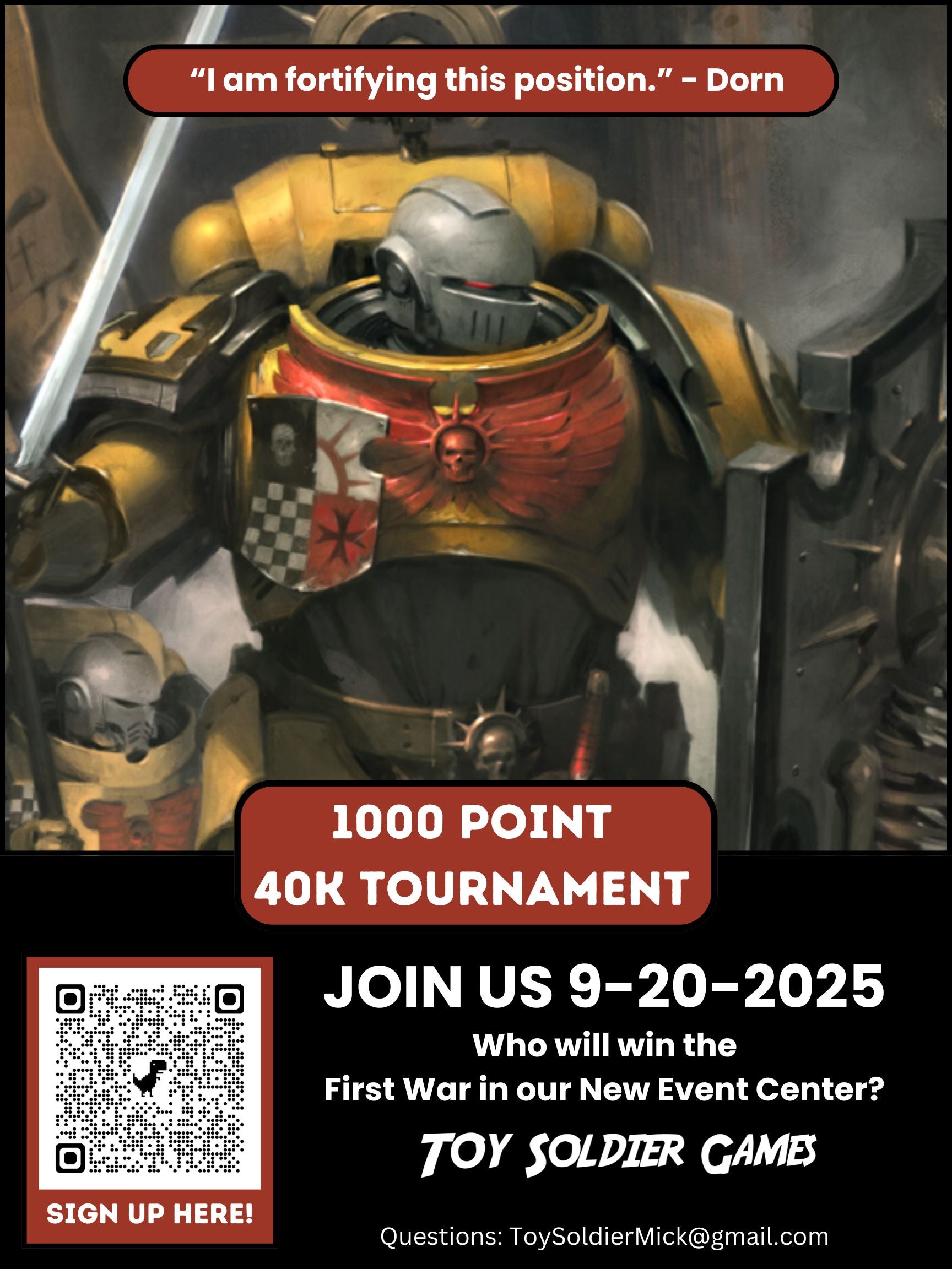 Toy Soldier 1000pt 40K Tournament 9/20/2025