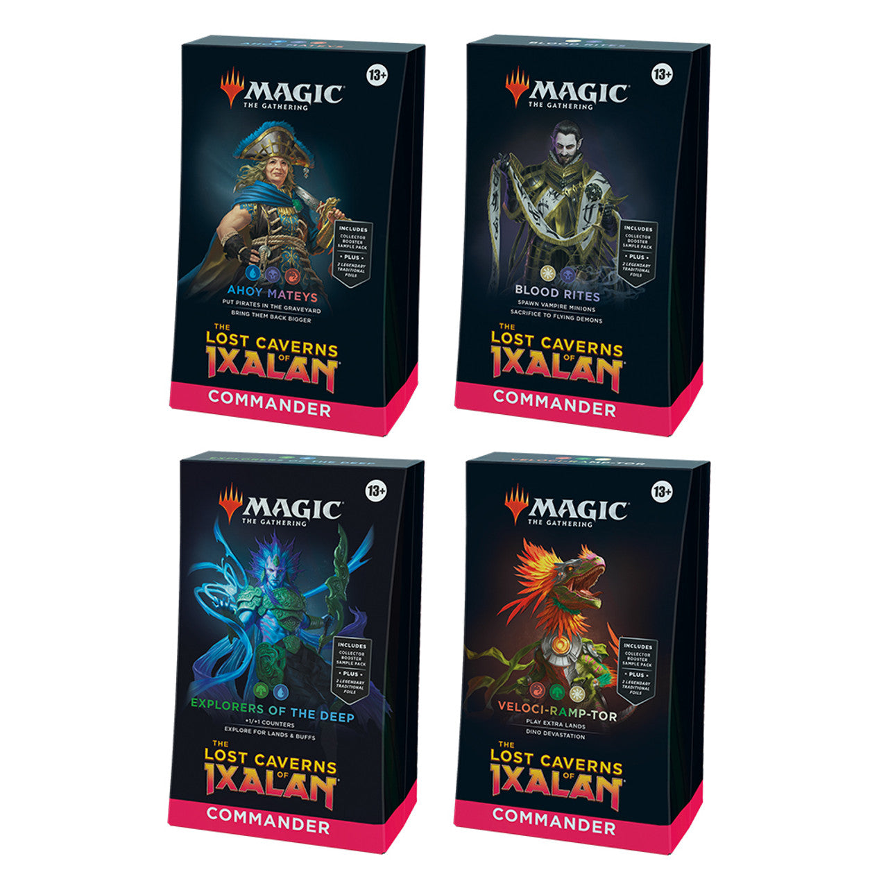 Lost Caverns of Ixalan Commander Deck Display (4 Decks)