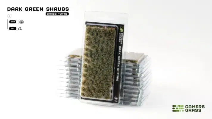 Gamers Grass Tufts: Flowers - Dark Green Shrubs
