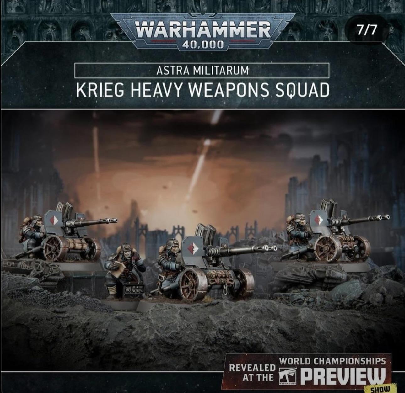Astra Militarum Krieg Heavy Weapons Squad