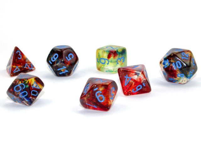 Nebula RPG Dice Set: Primary/Blue
