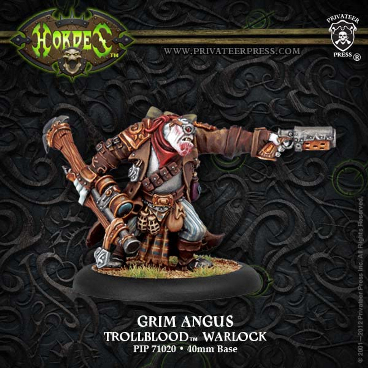 Hordes Trollbloods: Grim Angus (Trollblood Warlock)