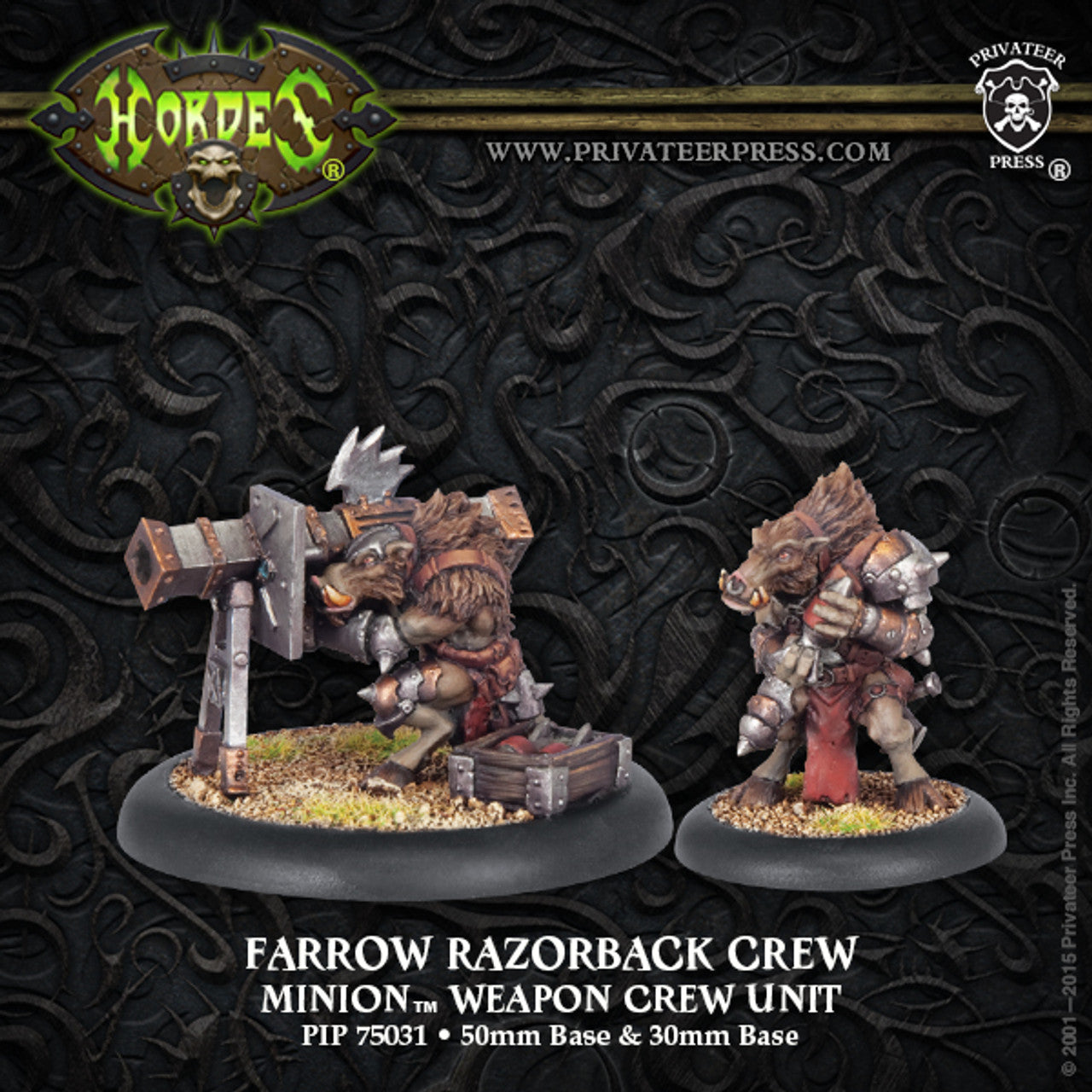 Hordes Minions: Razorback Crew (Farrow Weapon Crew)