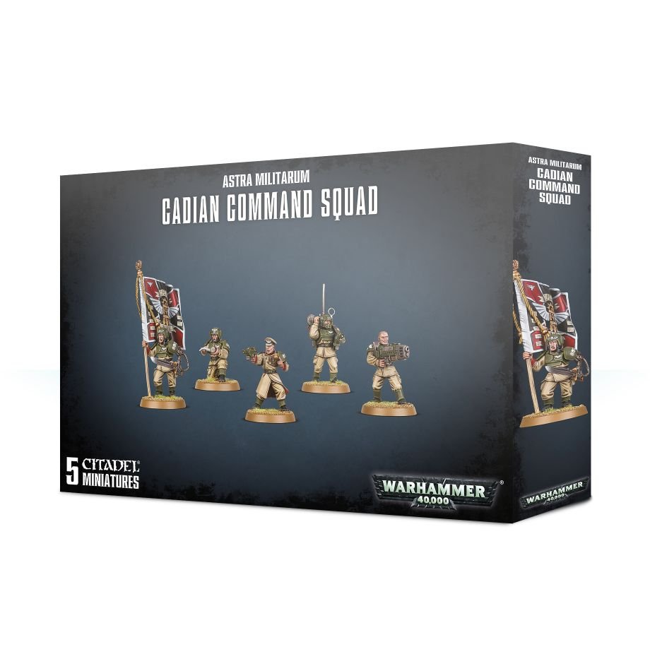 Astra Militarum Cadian Command Squad (8th Edition)