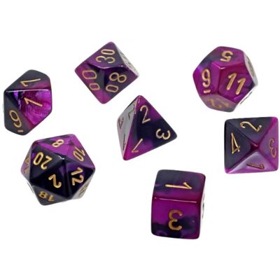Gemini Mini Poly : Black/Purple/Gold