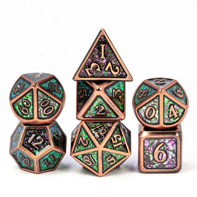 Glitter Bomb RPG Metal Dice Set