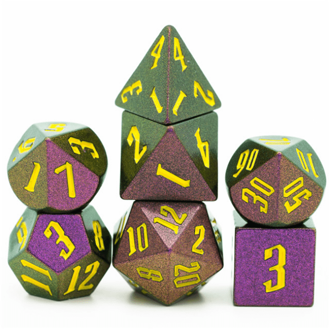Jumbo Color Shifting Dice - Rose, Red, Green, Golden