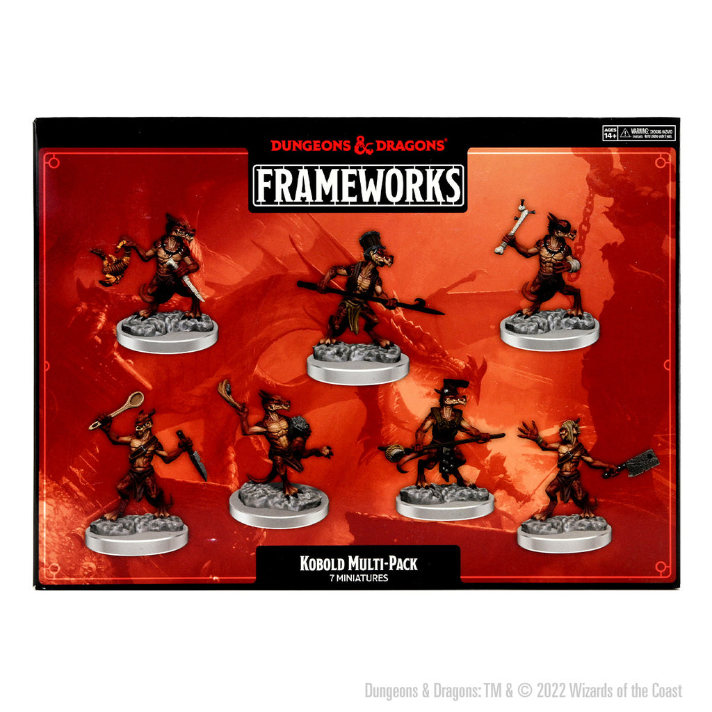 D&D Frameworks Unpainted Kobolds