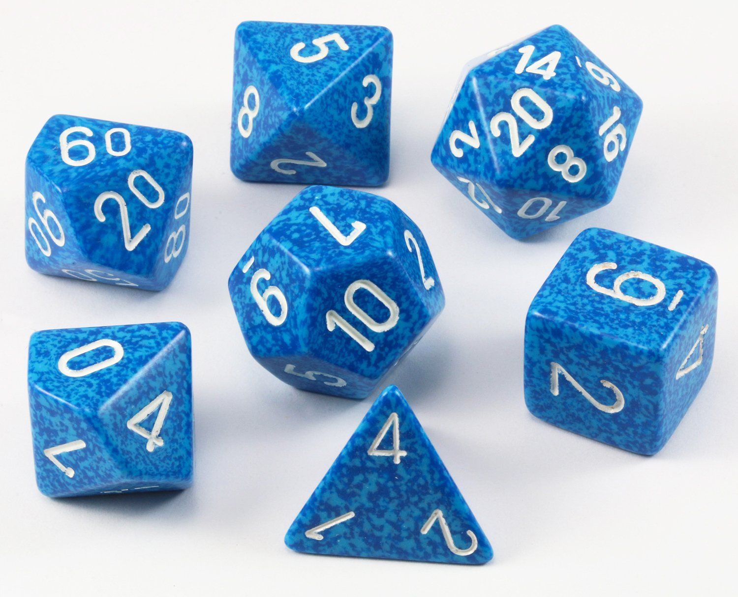 Speckled Water RPG Dice Set