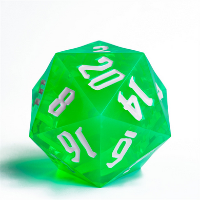 55mm Titan D20 Sharp Edge Transparent Green
