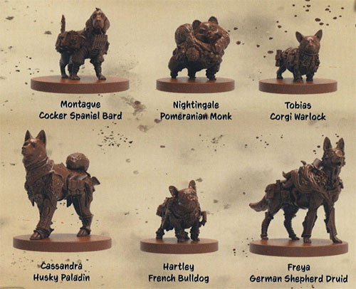 Animal Adventures RPG Doggies Miniatures Vol 2