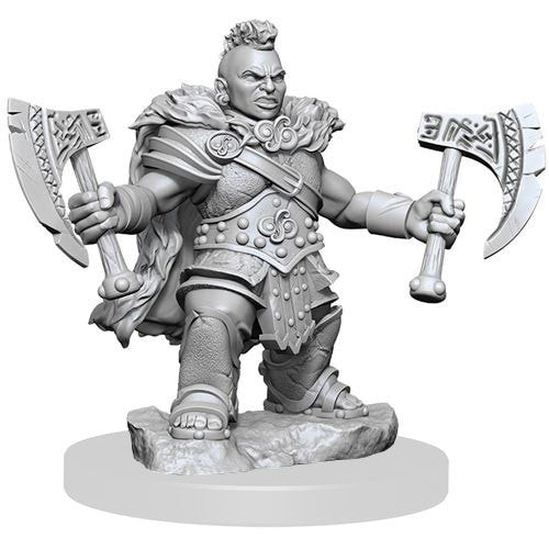 D&D Frameworks Unpainted Dwarf Barbarian Female