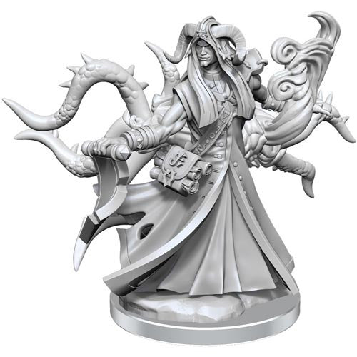D&D Frameworks Unpainted Tiefling Warlock Male